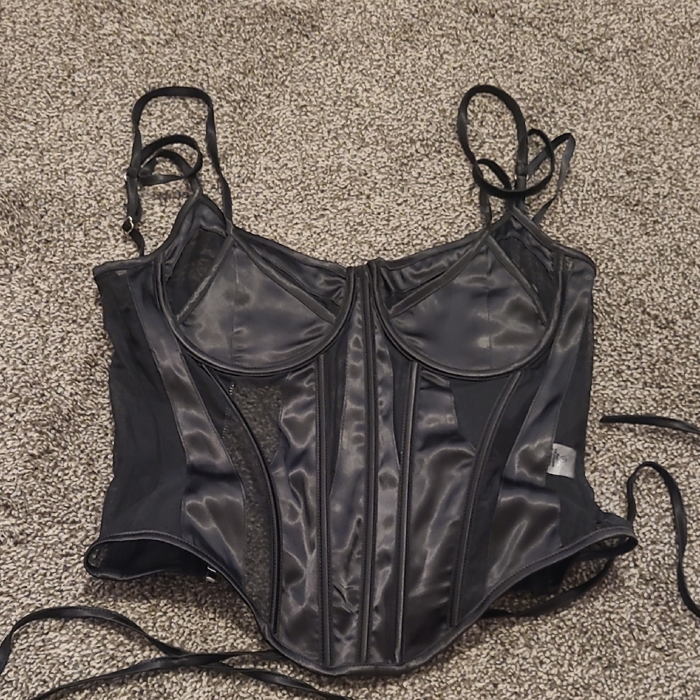 Fashion Nova Black Corset Top